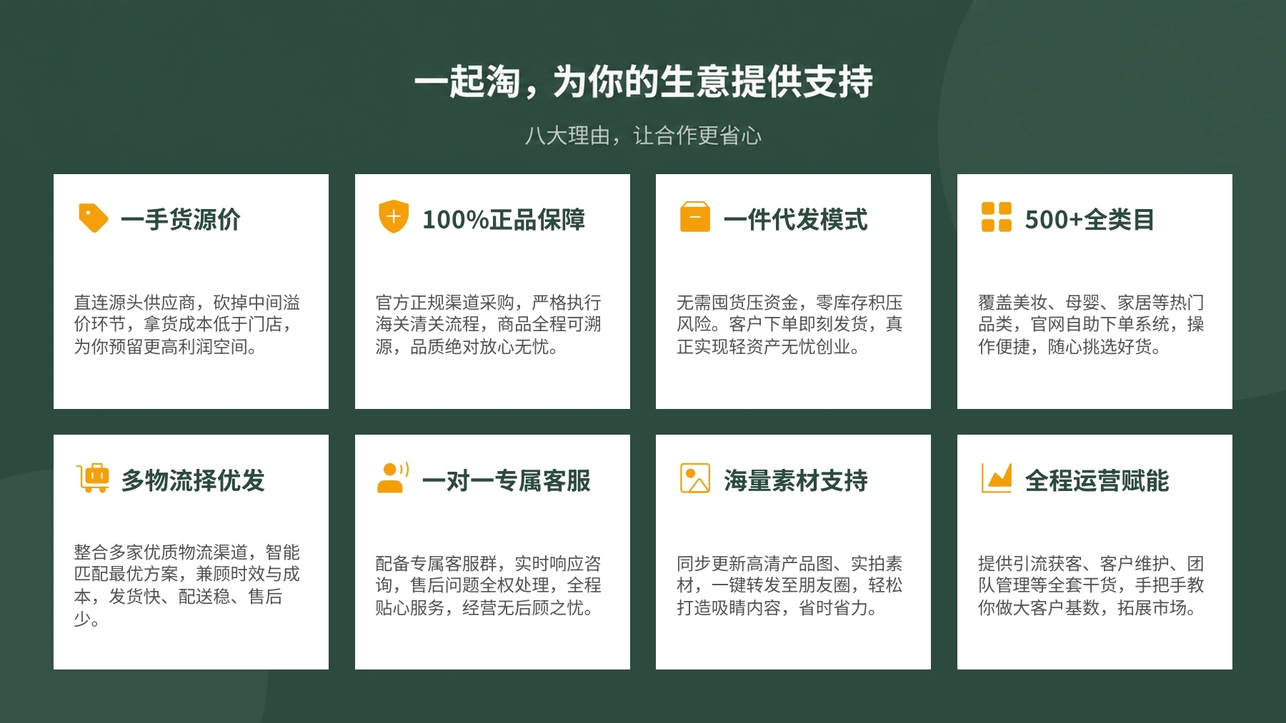 一起淘代购合作招商手册，第 8 页